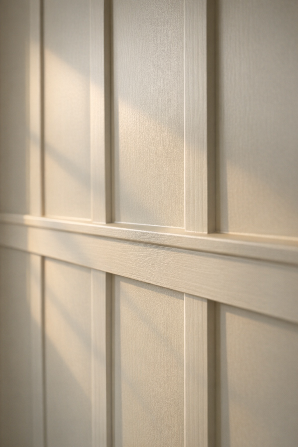 Raised battens catching light