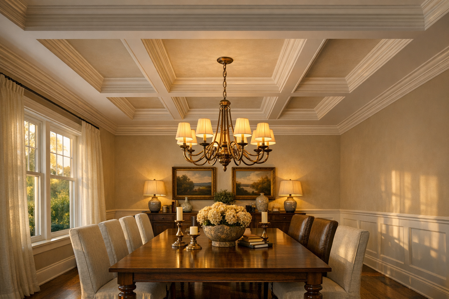 Centered Dining Room Layout