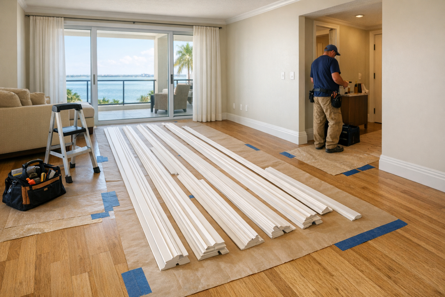 Condo Installation Staging in Sarasota