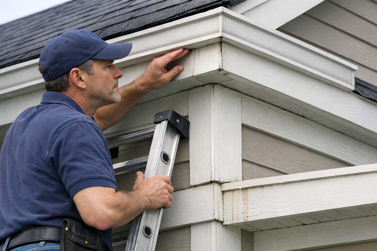 Roof-edge fascia and trim assessment